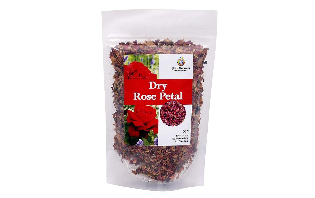 Jioo Organics Dry Rose Petal    Pack  50 grams